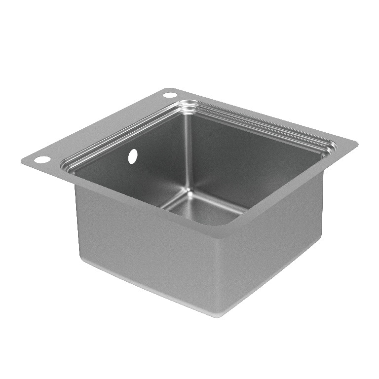 Chiuveta bucatarie, modulara cu accesorii, inox, 51X56 cm  GoodHome Romesco
