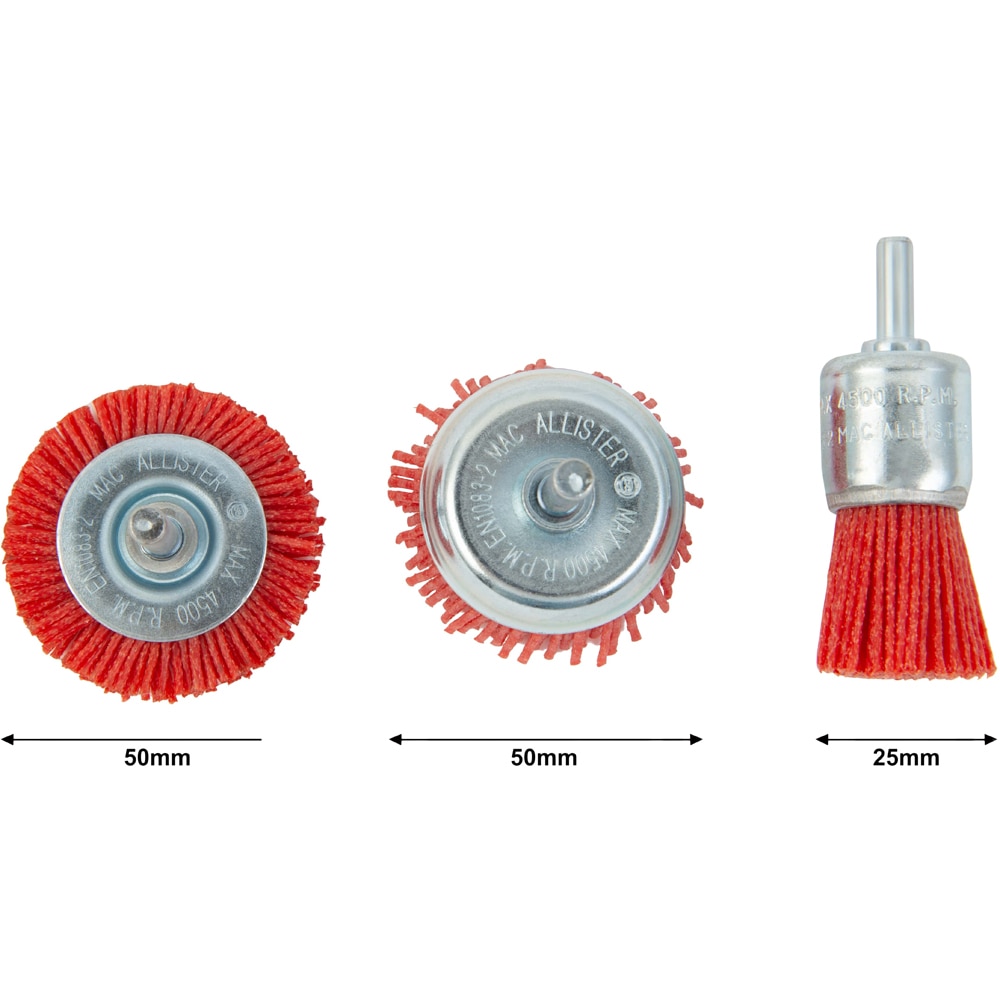 Set perii nailon MAC ALLISTER, 3 bucati