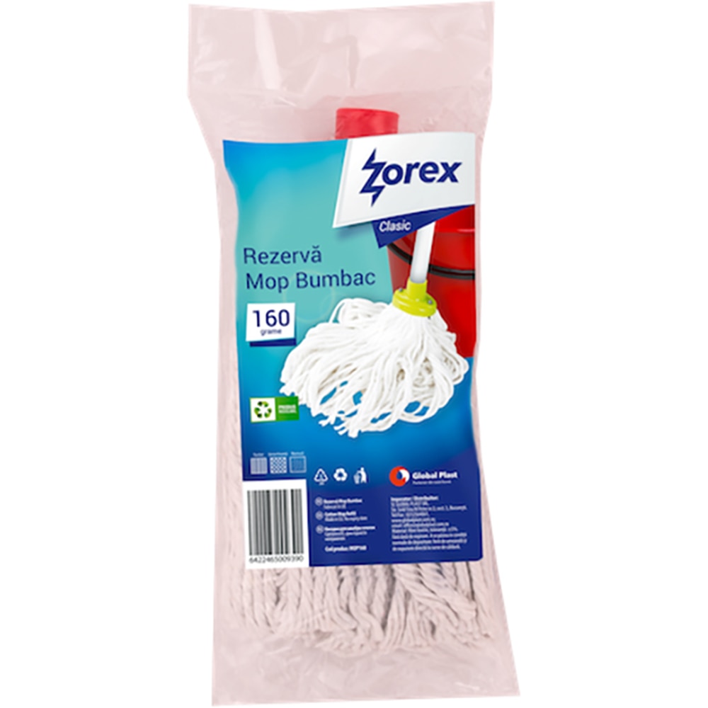 Rezerva mop vascoza, 160gr, alb