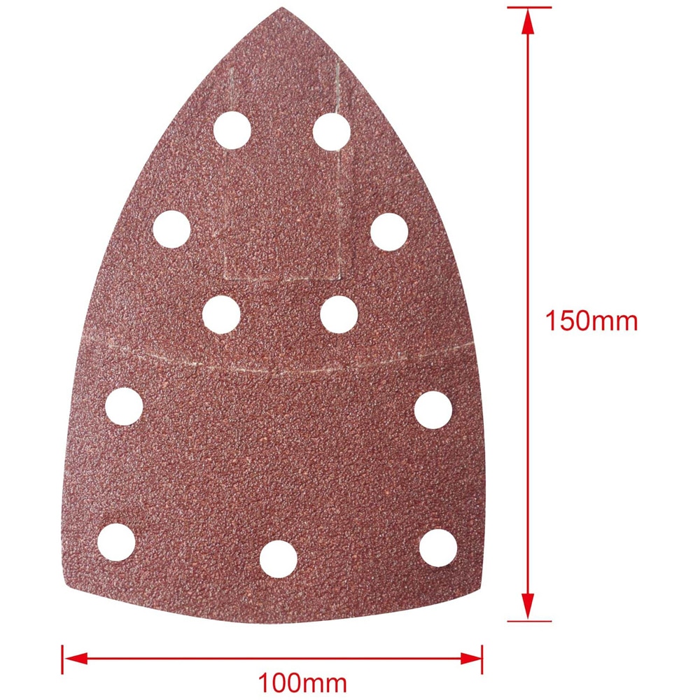 Set foi slefuire detaliu MAC ALLISTER, 150 x 100 mm, P80, 5buc