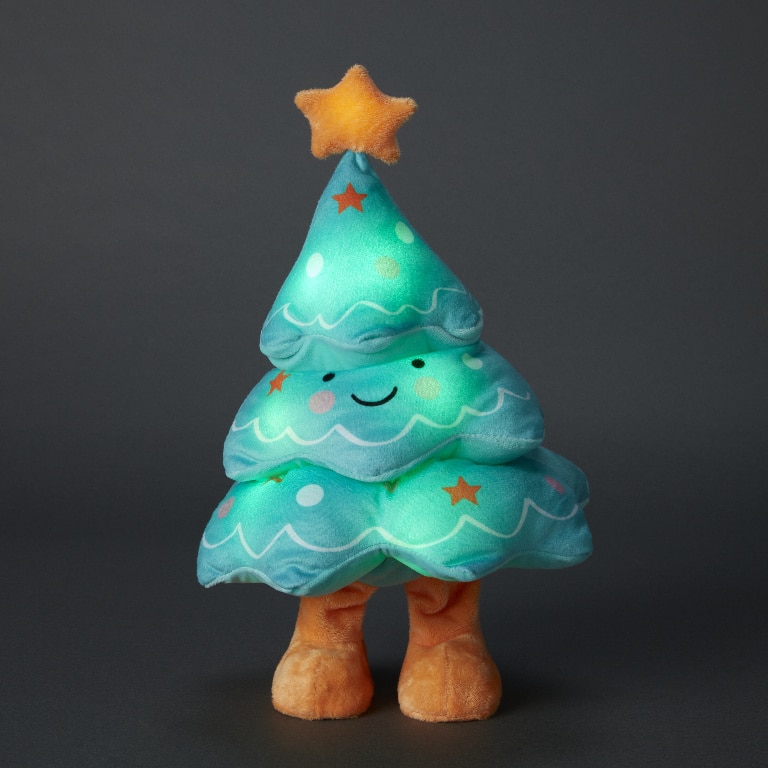 Jucarie Pesonaj Brad, 35 cm, danseaza si canta, pe baterie, plus, multicolor