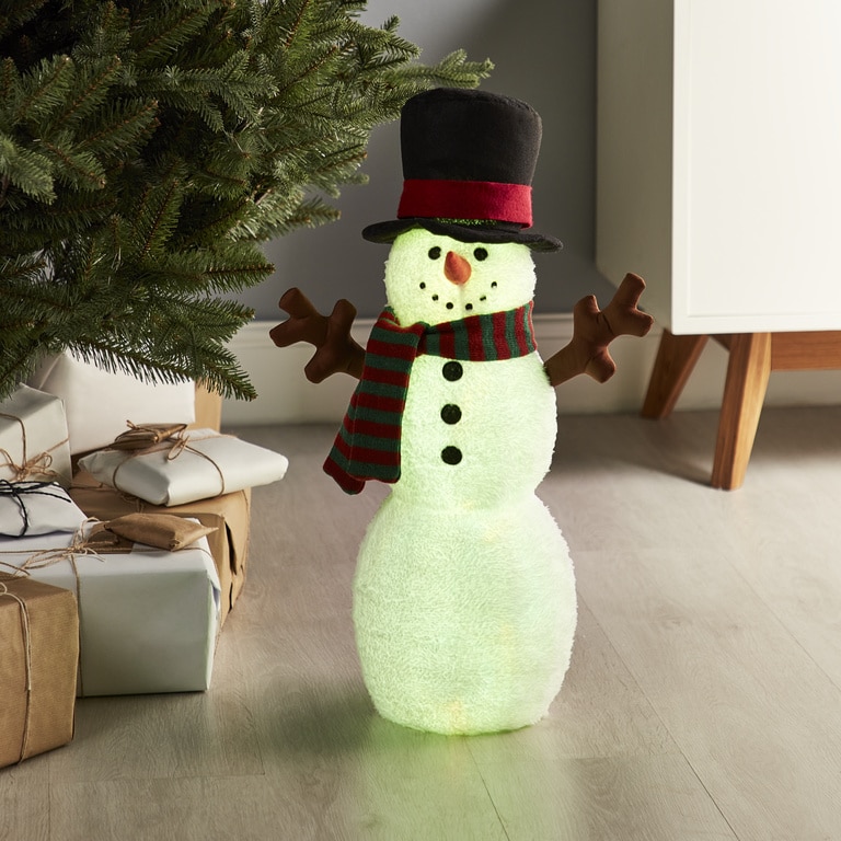 Decoratiune Om de Zapada Luminos, 59 cm, poliester, multicolor