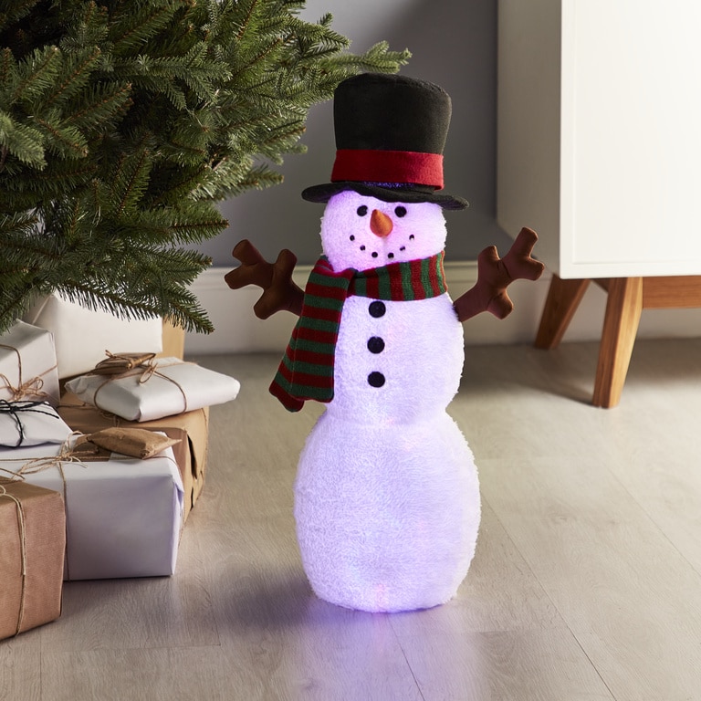 Decoratiune Om de Zapada Luminos, 59 cm, poliester, multicolor