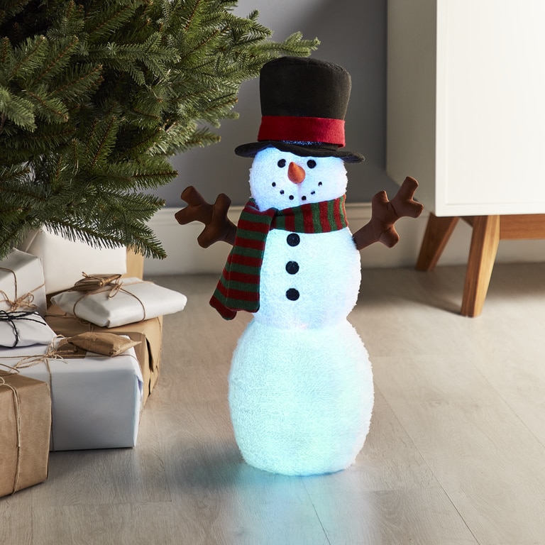 Decoratiune Om de Zapada Luminos, 59 cm, poliester, multicolor