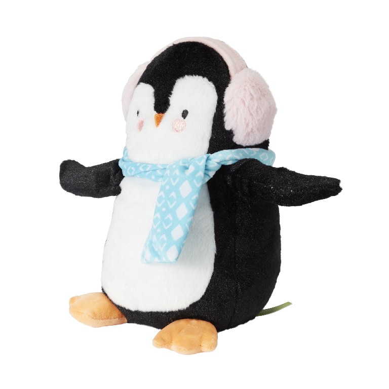 Jucarie Pinguin animat, muzical si luminos, 24 x 28 cm, plus, pe baterie, multicolor