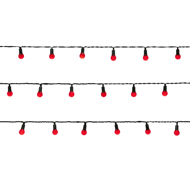 Instalatie Craciun 120 LED-uri, 13.52 cm, negru, lumina rosie