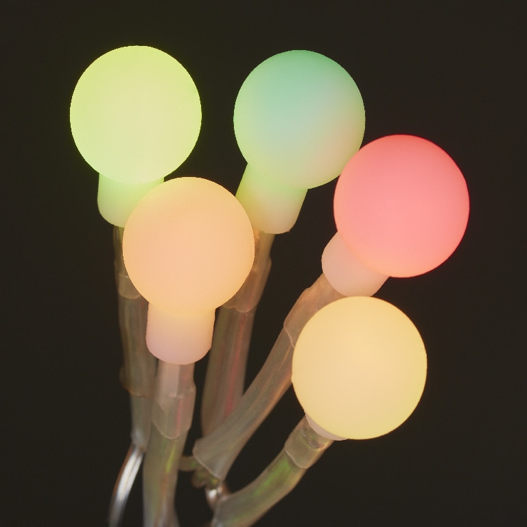 Instalatie Craciun 240 LED-uri, IP20 si IP44, transparent, lumina multicolora