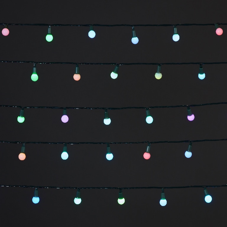 Instalatie brad LED BERRY UOML2221, 240 leduri, 19.12m, iluminat multicolor