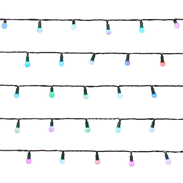 Instalatie brad LED BERRY UOML2221, 240 leduri, 19.12m, iluminat multicolor