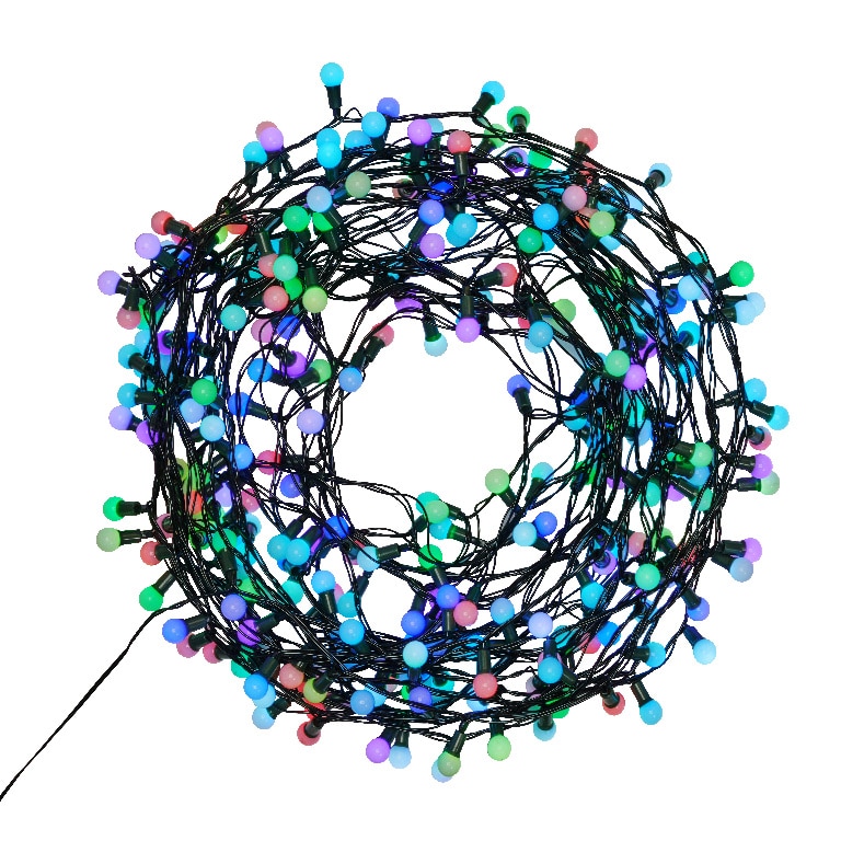 Instalatie brad LED BERRY UOML2221, 240 leduri, 19.12m, iluminat multicolor