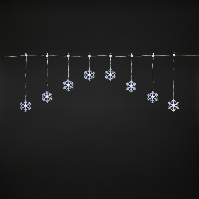 Perdea de lumini LED, 8 leduri, 5.4m, iluminare alb rece