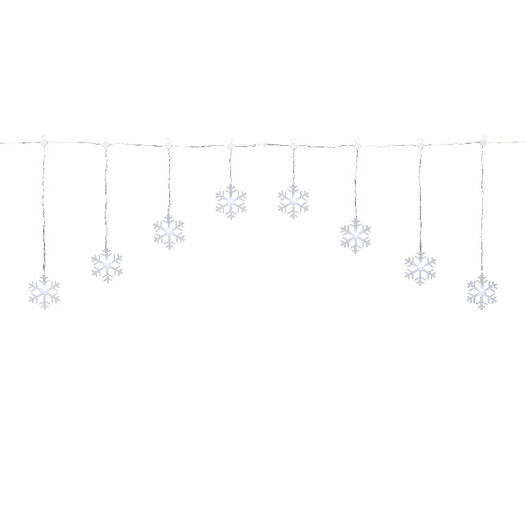 Perdea de lumini LED, 8 leduri, 5.4m, iluminare alb rece