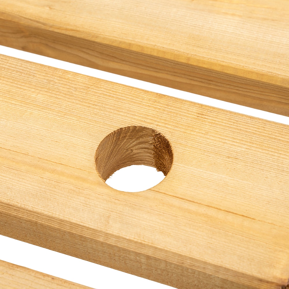 Set mobilier gradina GOODHOME Cabbio, 3 piese, maro