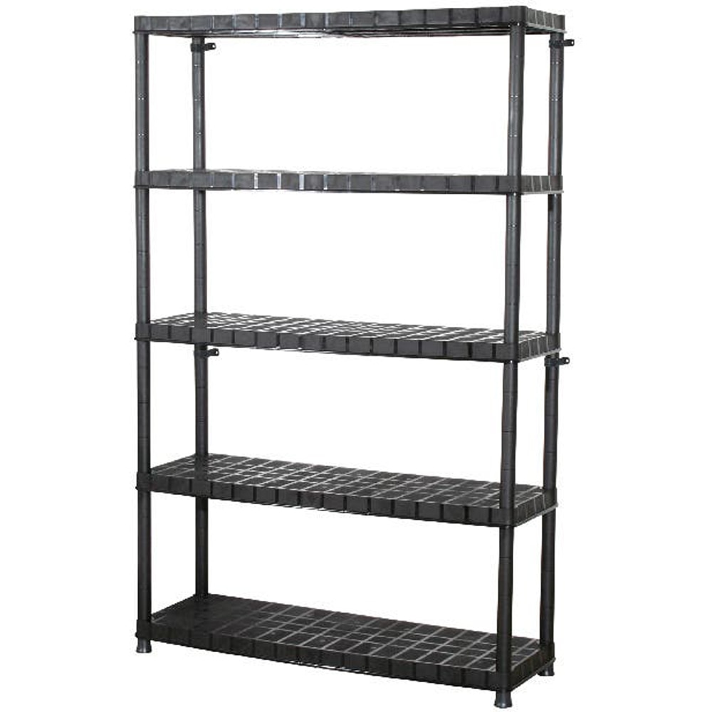 Raft atelier GOODHOME, polipropilena, 120 x 40 x 185 cm, negru