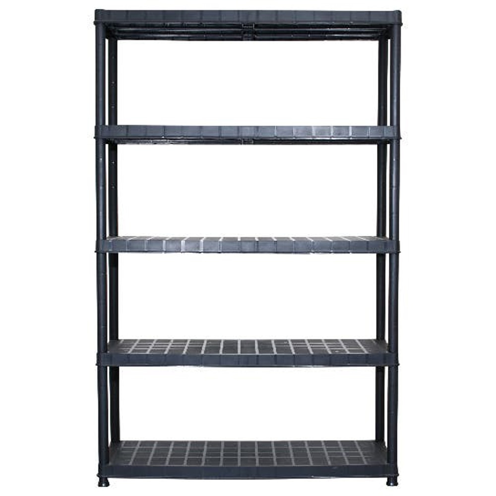 Raft atelier GOODHOME, polipropilena, 120 x 40 x 185 cm, negru