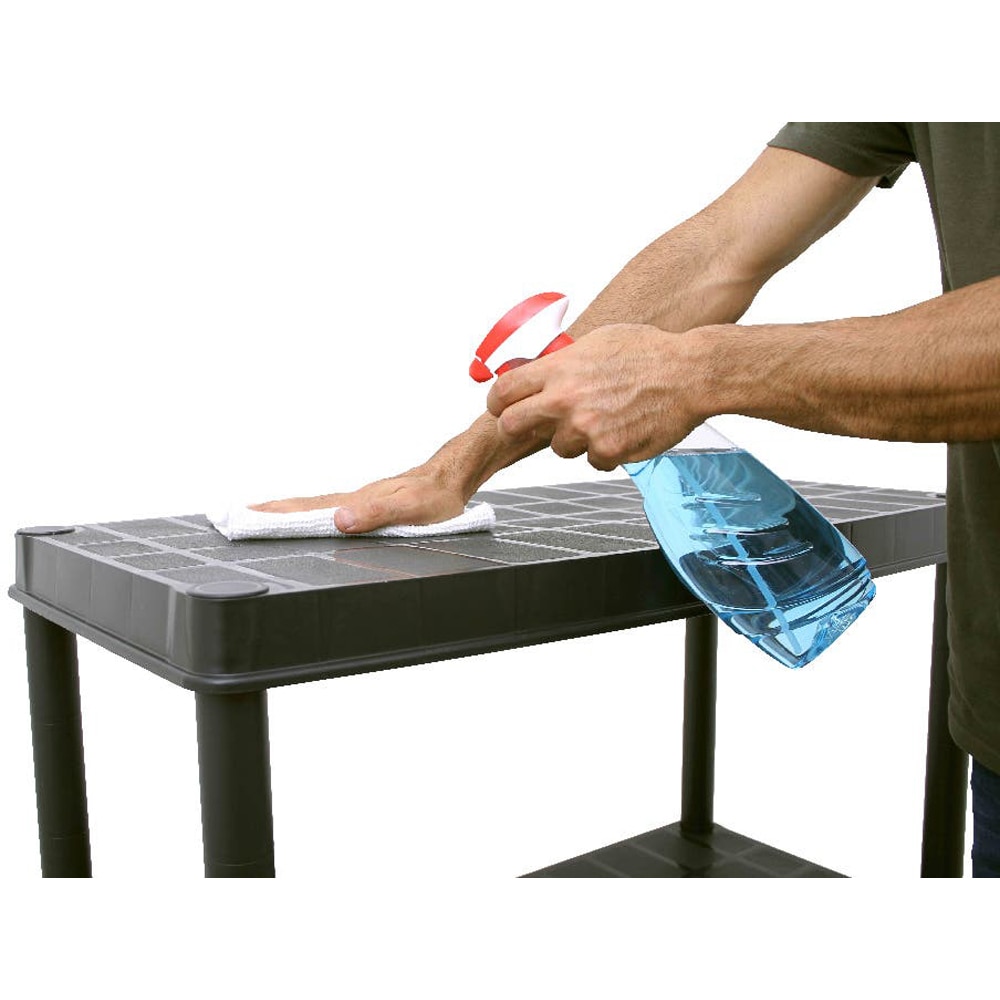 Raft atelier GOODHOME, polipropilena, 120 x 40 x 185 cm, negru