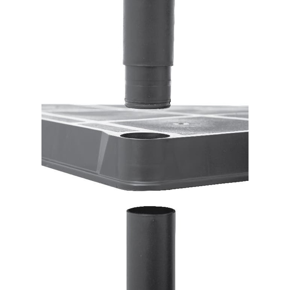 Raft atelier GOODHOME, polipropilena, 92 x 45.7 x 185 cm, negru