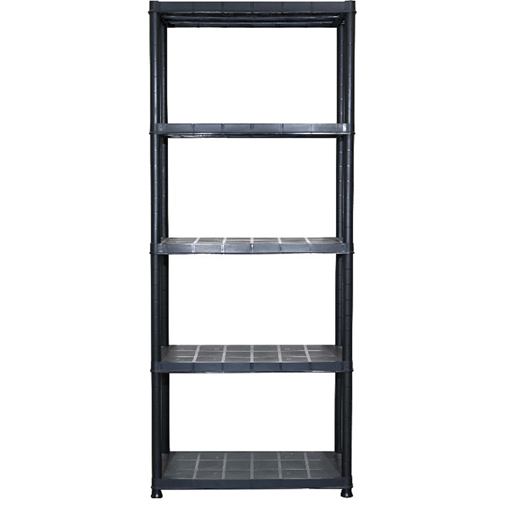 Raft 5 polite, 170 x 70 x 38 cm, plastic, negru