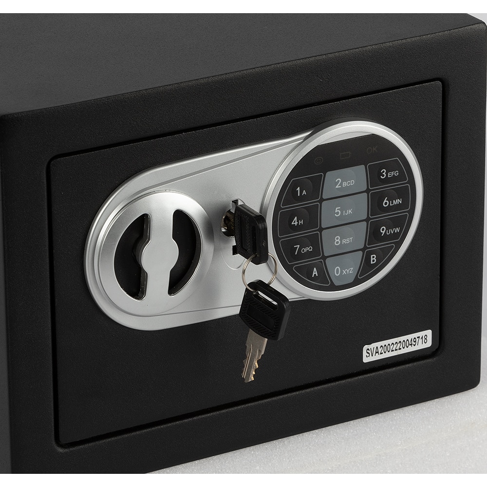 Seif electronic SMITH AND LOCKE, 17 x 23 x 17 cm, negru