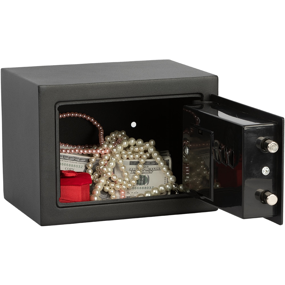 Seif electronic SMITH AND LOCKE, 17 x 23 x 17 cm, negru