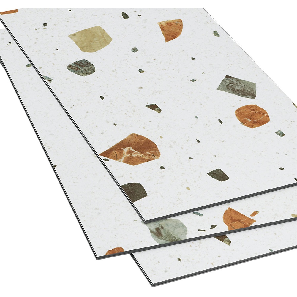 Parchet vinil compozit GOODHOME Mambo Terrazo, 80 x 40 cm, 2.17 mp, multicolor