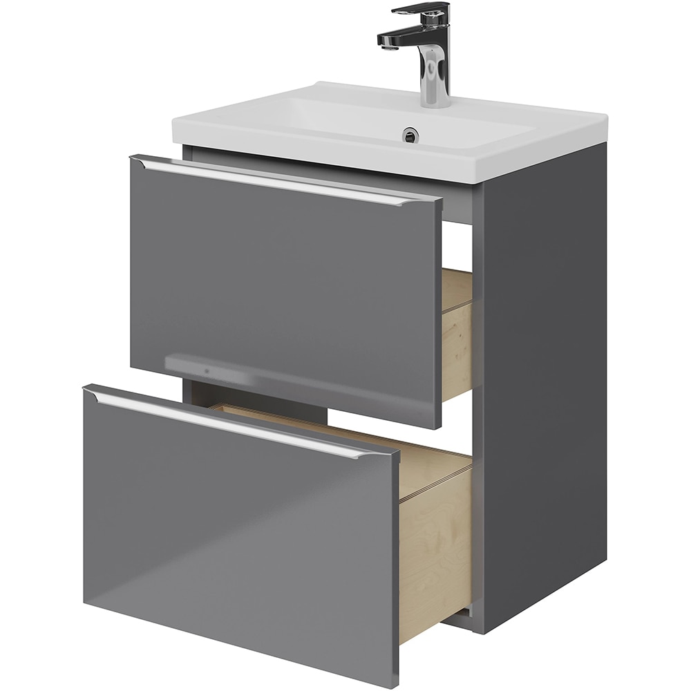 Masca lavoar GOODHOME Imandra, 50 x 36 x 60 cm, gri