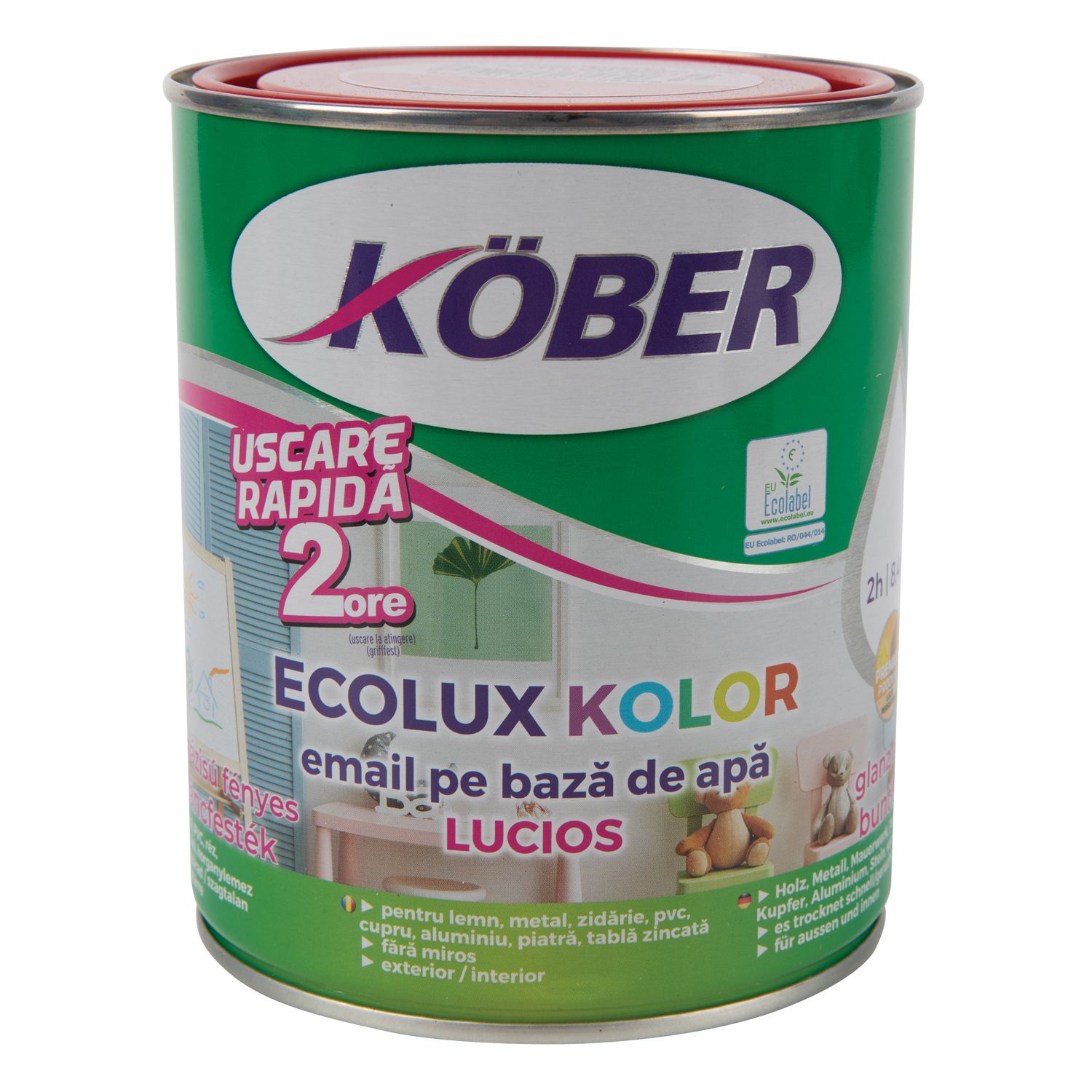Email Ecolux Kolor Lucios Rosu 0.6