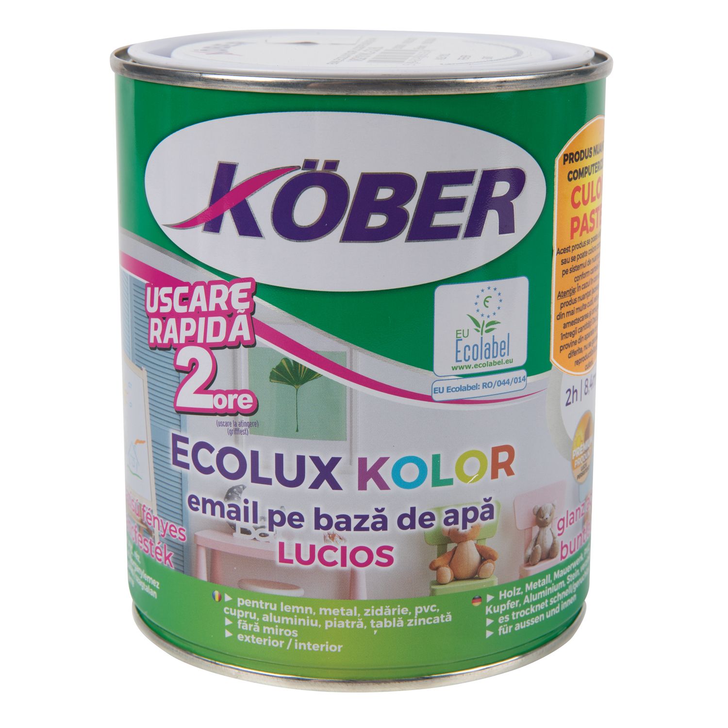 Email Ecolux Kolor Lucios Alb 0.6