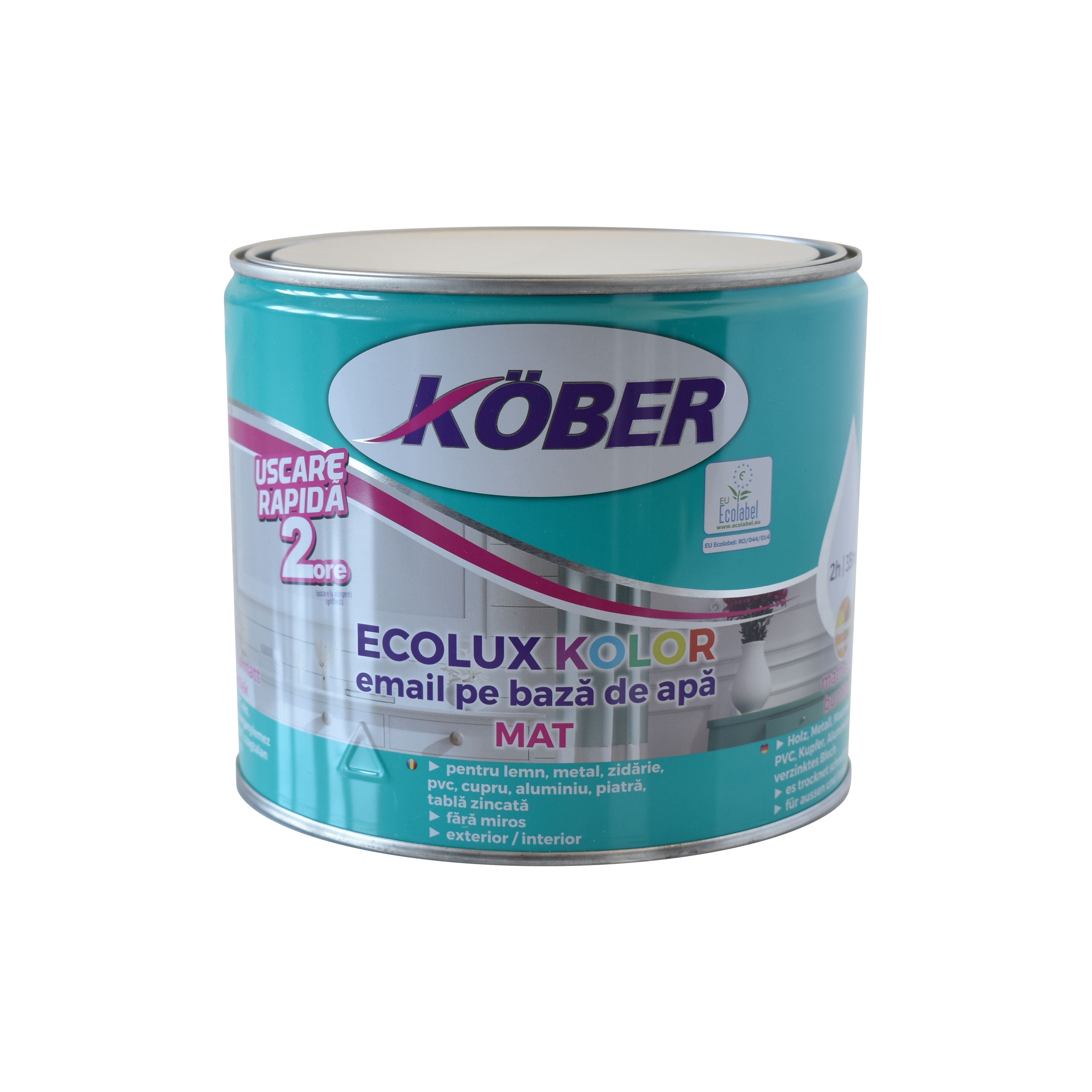 Email, gri antracit, mat, 2.5 L  Ecolux