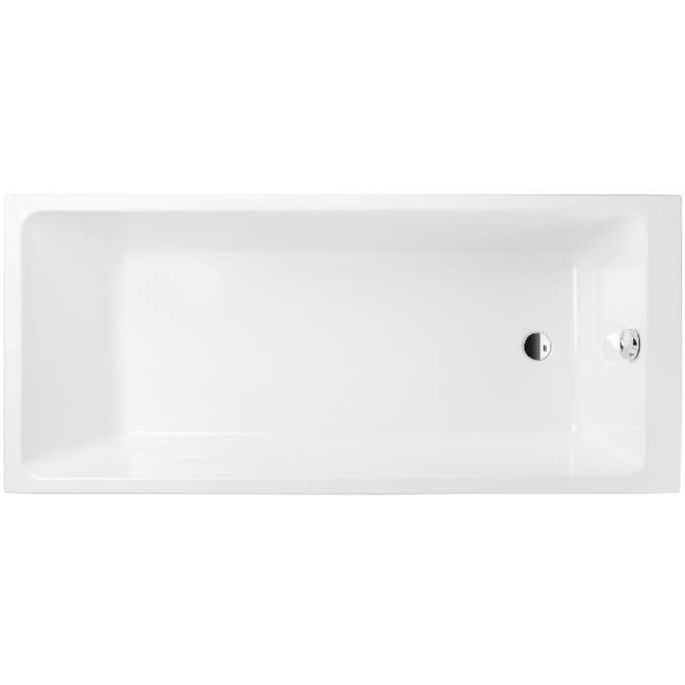 Cada baie GOODHOME Teesta, reversibila, acril, 175 x 70 x 38.5 cm, alb