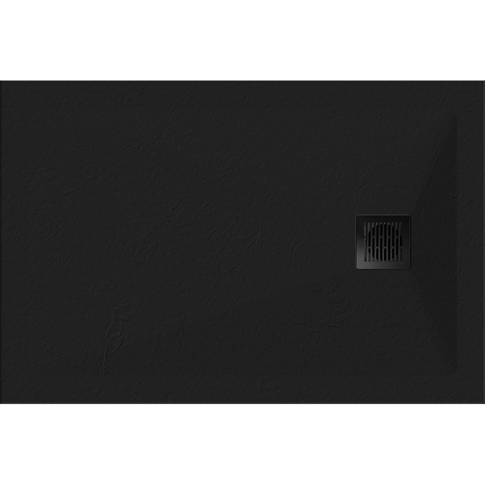 Cadita de dus GOODHOME, 140 x 80 cm, rasina, negru