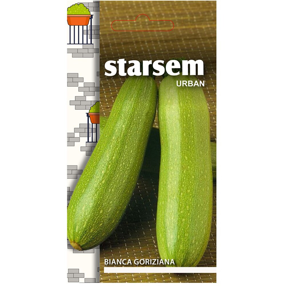 Seminte de legume Dovlecel Bianca Goriziana, 1 plic