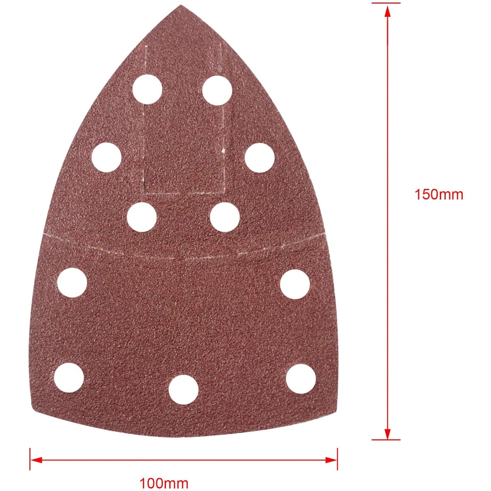 Set foi slefuire detaliu MAC ALLISTER, 150 x 100 mm, P120, 5buc