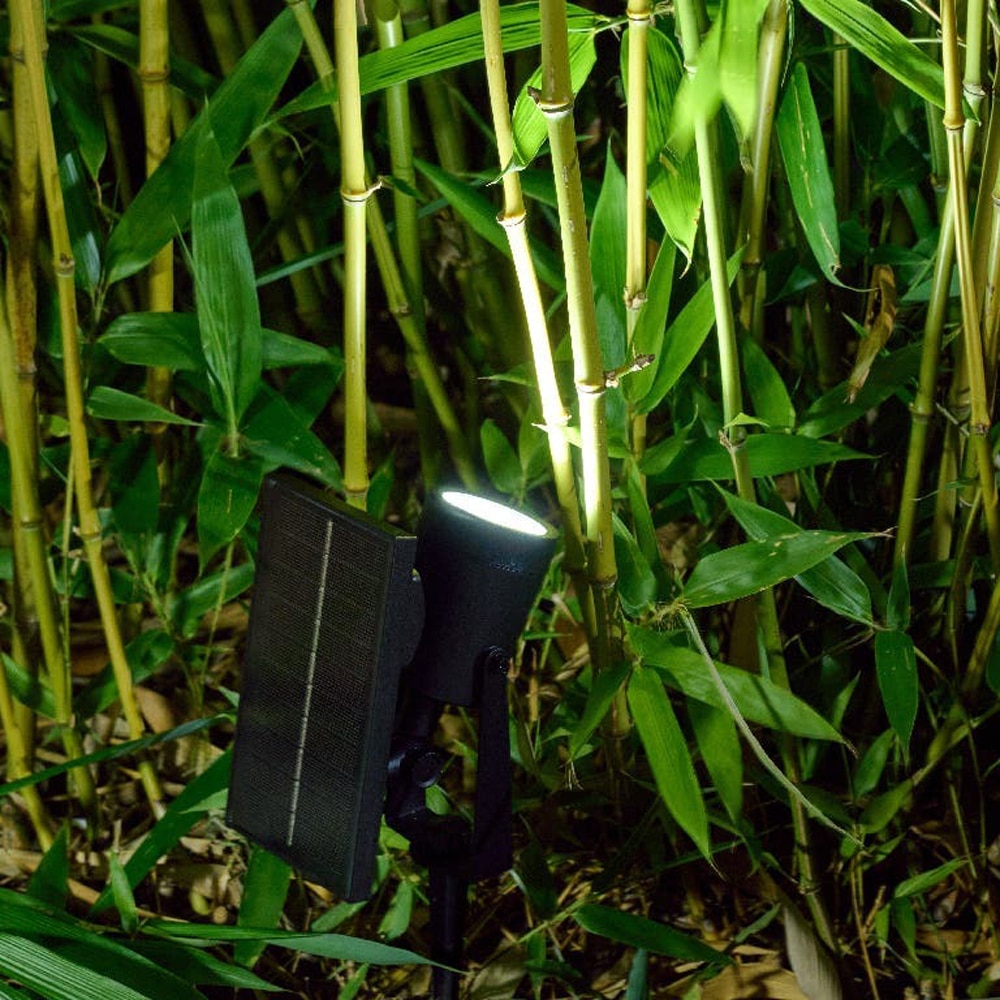 Lampa solara Adjuma, IP44, 300 lm, negru