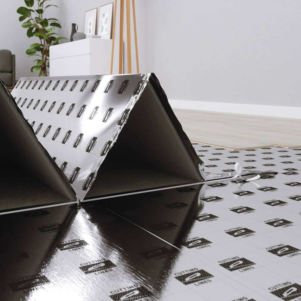 Izolatie parchet VOLDEN Aquastop, spuma, 5.5 mp, alb