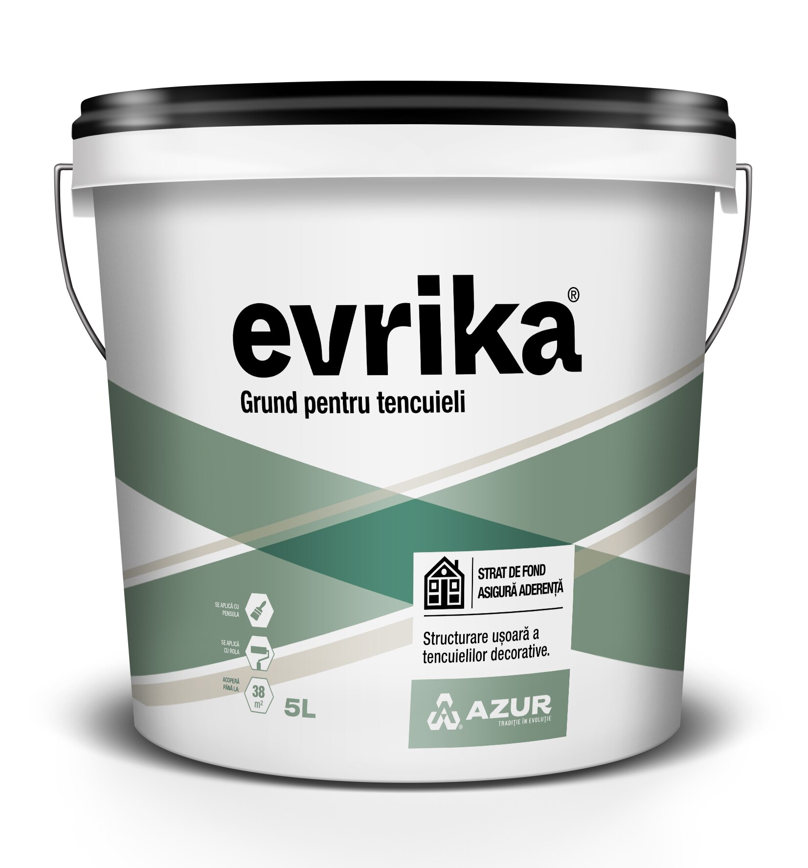 Vopsea grund pentru tencuieli, 5 L • Evrika