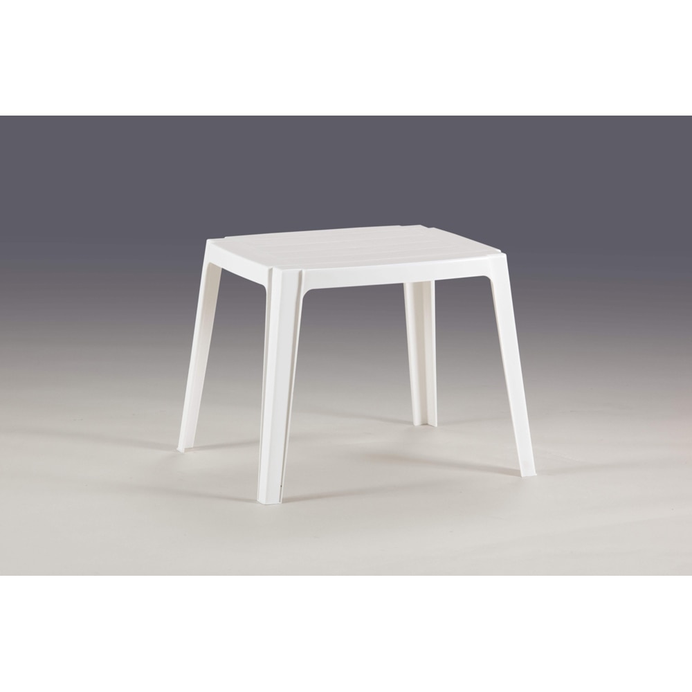 Masa terasa Bica, plastic, 59 x 47 x 46 cm, alb