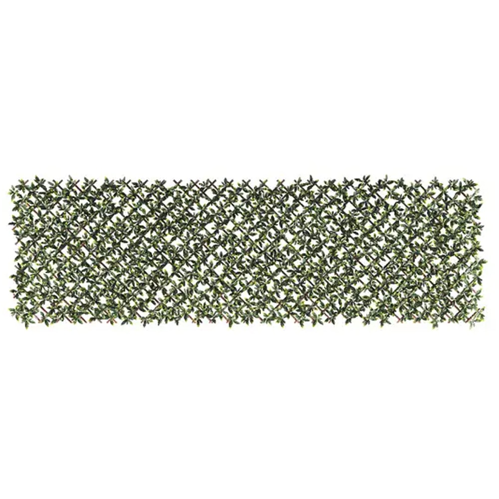 Panou gard rachita cu frunze KLIKSTROM Mo2, 200 x 100cm, maro-verde