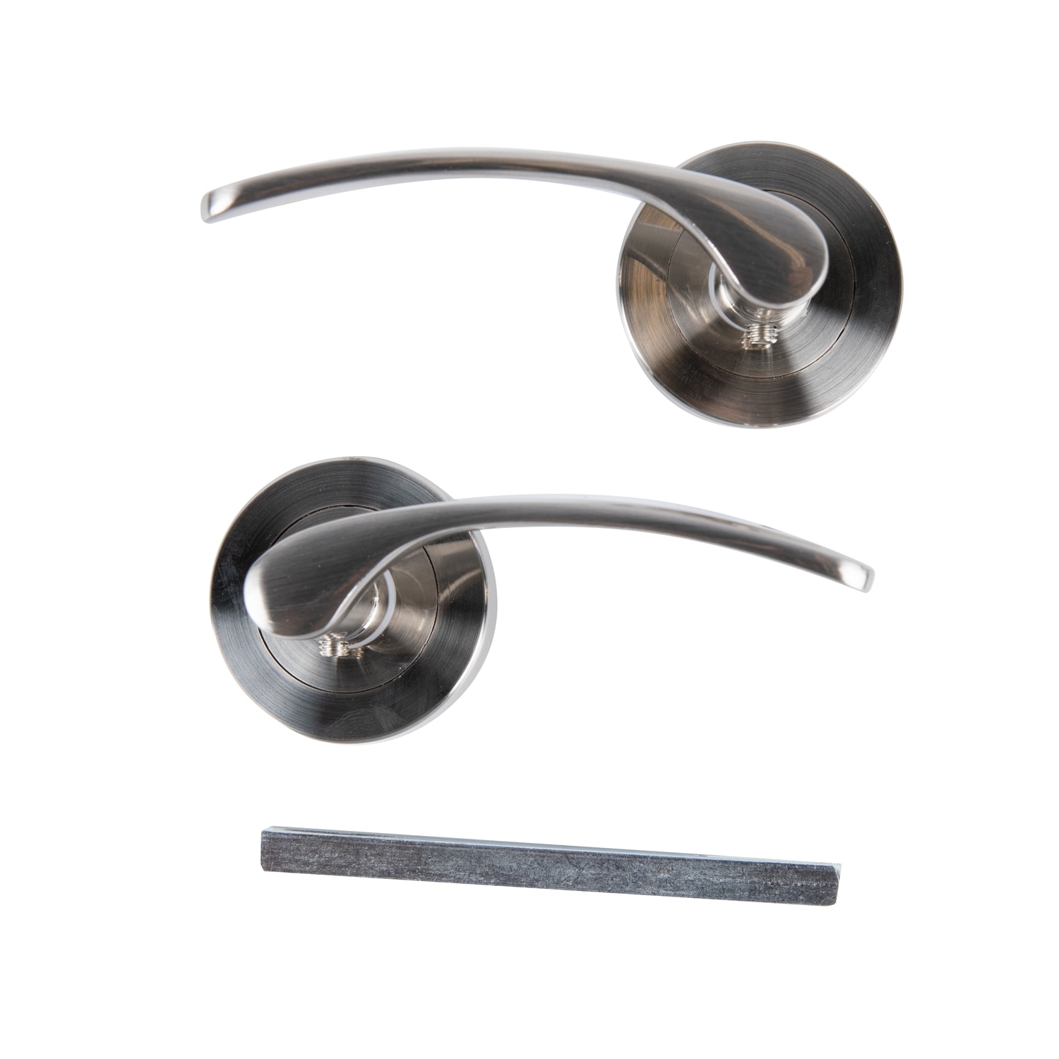 Set manere, aluminiu, nichel satinat • Yale Napoli