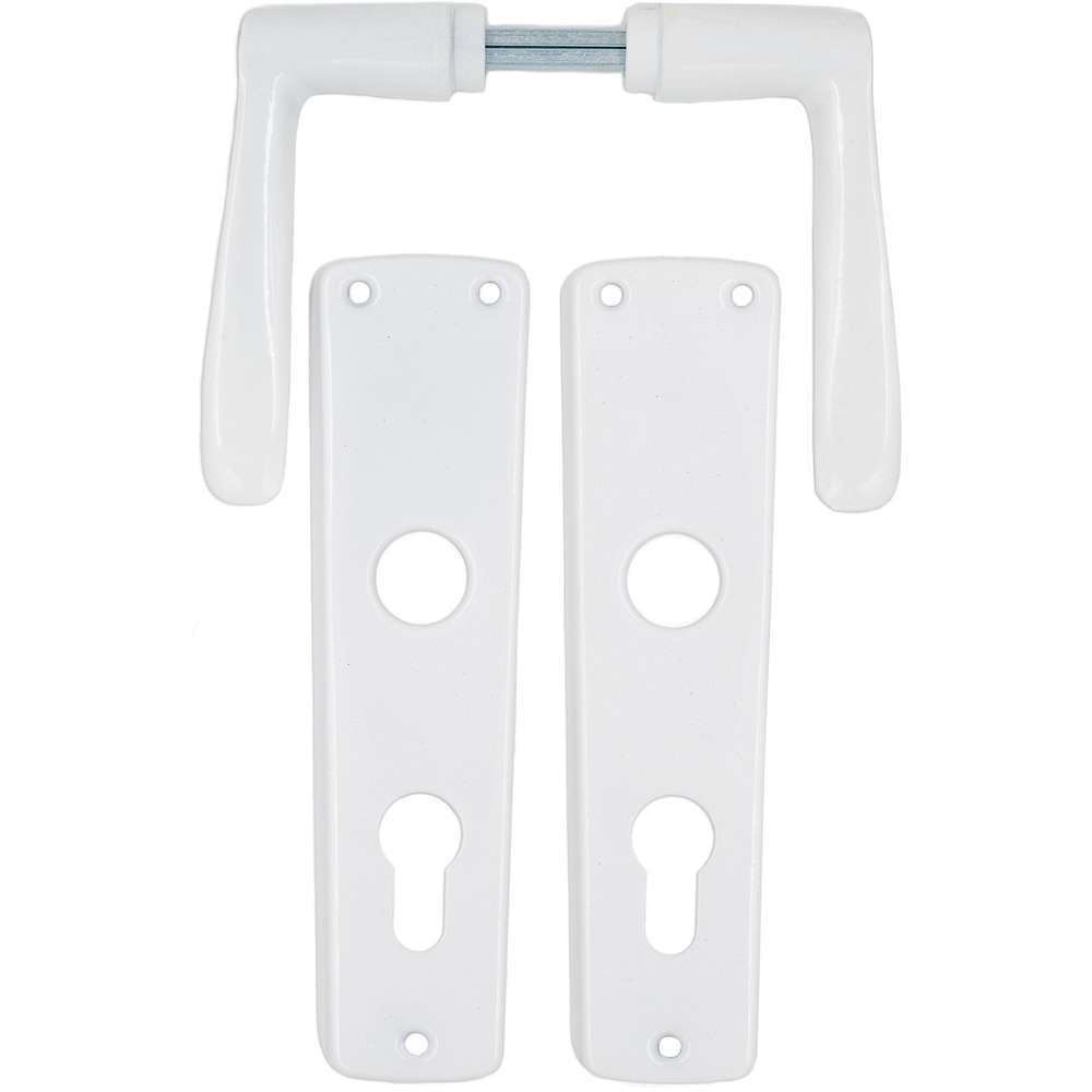 Maner cu sild ASSA ABLOY, aluminiu, 100 mm, 2 bucati, alb