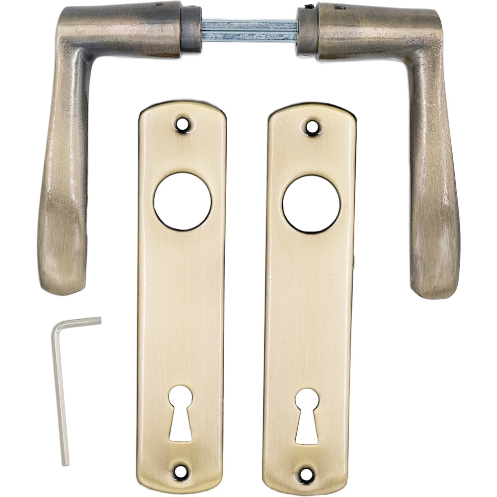 Maner cu sild ASSA ABLOY, aluminiu, 72 mm, 2 bucati, alama