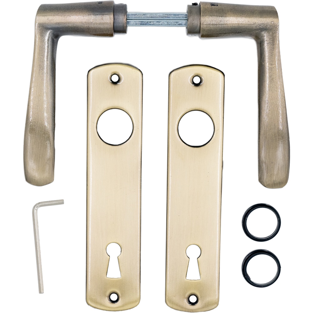 Maner cu sild ASSA ABLOY, aluminiu, 72 mm, 2 bucati, alama