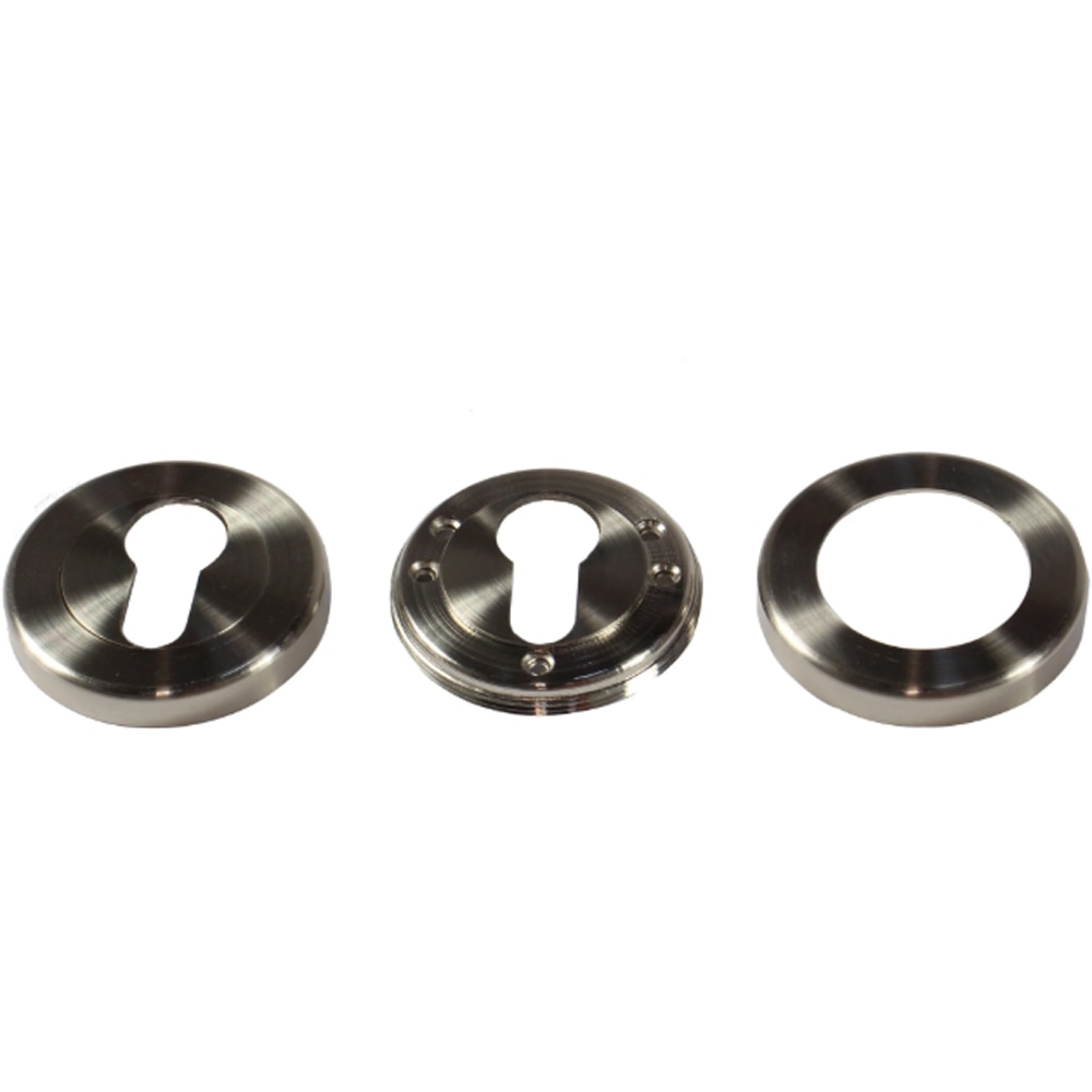 Rozeta ASSA ABLOY, aluminiu, 54 mm, 2 bucati, nichel