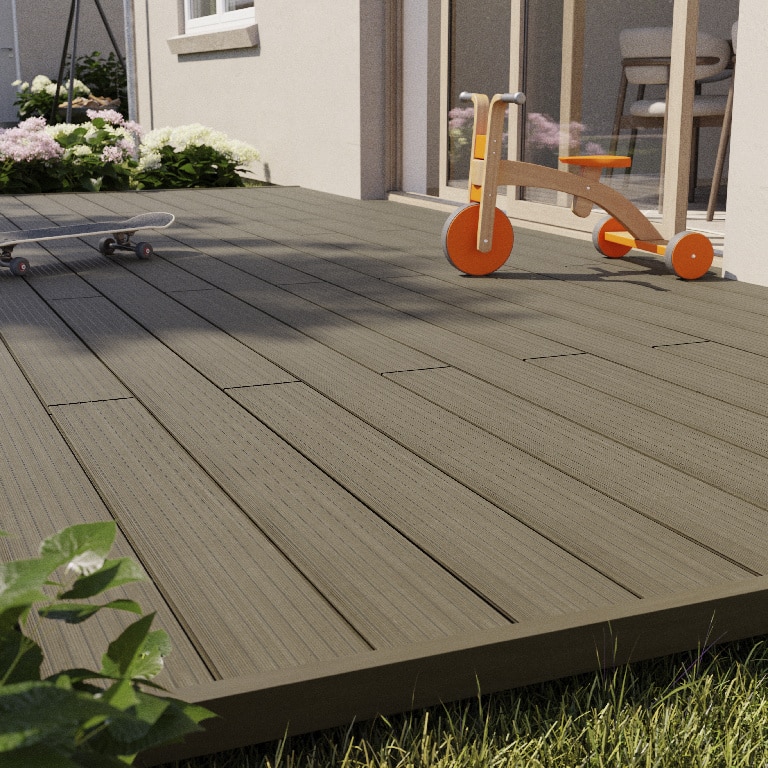Dusumea pentru terasa, WPC, maro, 220 x 14.5 x 2.1 cm  Premium Klikstrom