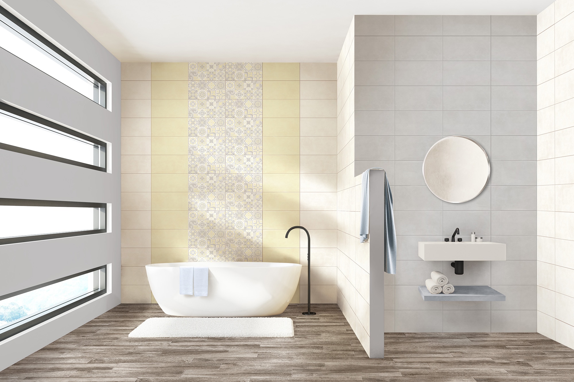 Faianta interior Kai Lilly, gri, 40 x 25 cm, 1.5 mp/cutie