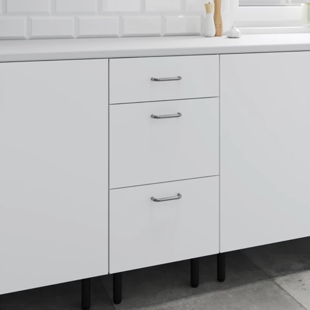 Corp inferior bucatarie Pragma, PAL, 40 x 59 x 86cm, alb