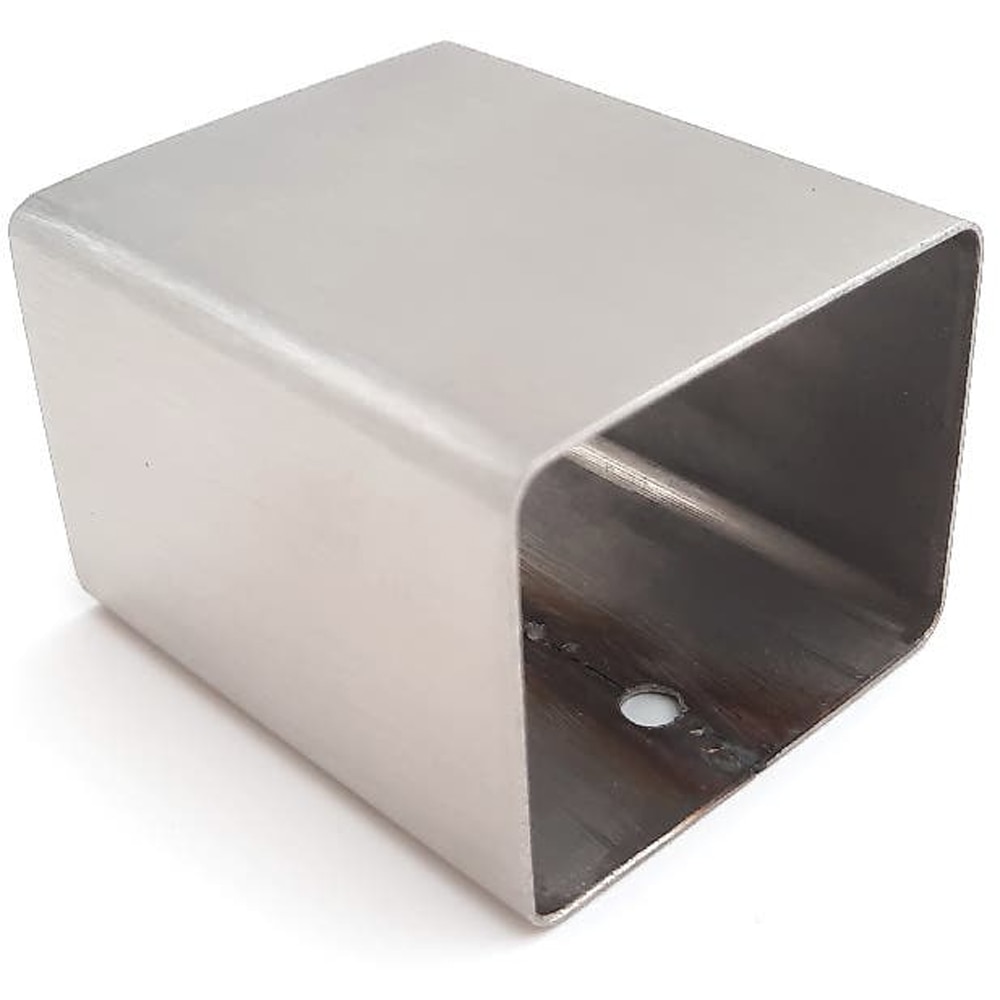Conector mana curenta patrata, 5.2 cm x 4.2 x 6 cm, inox