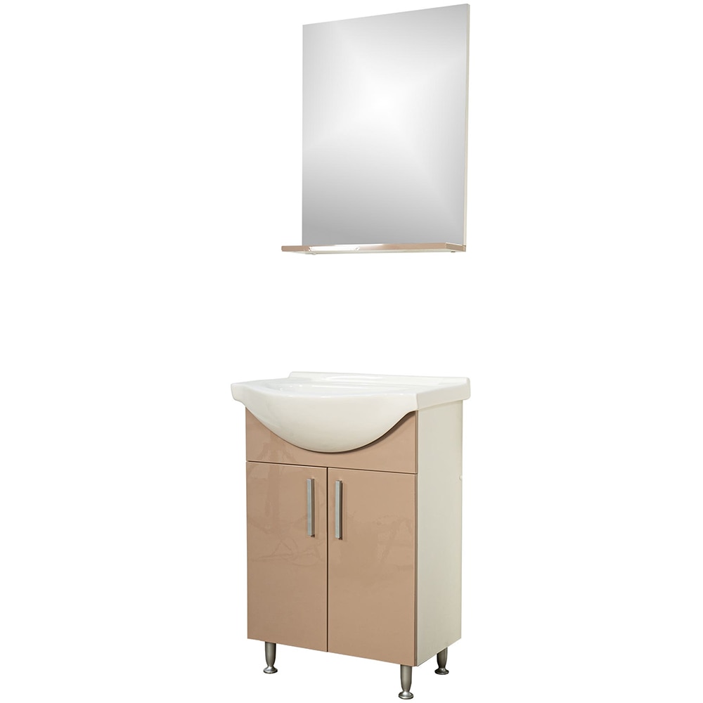 Set mobilier baie SANITOP Bella, 57 x 44.4 x 82 cm, bej