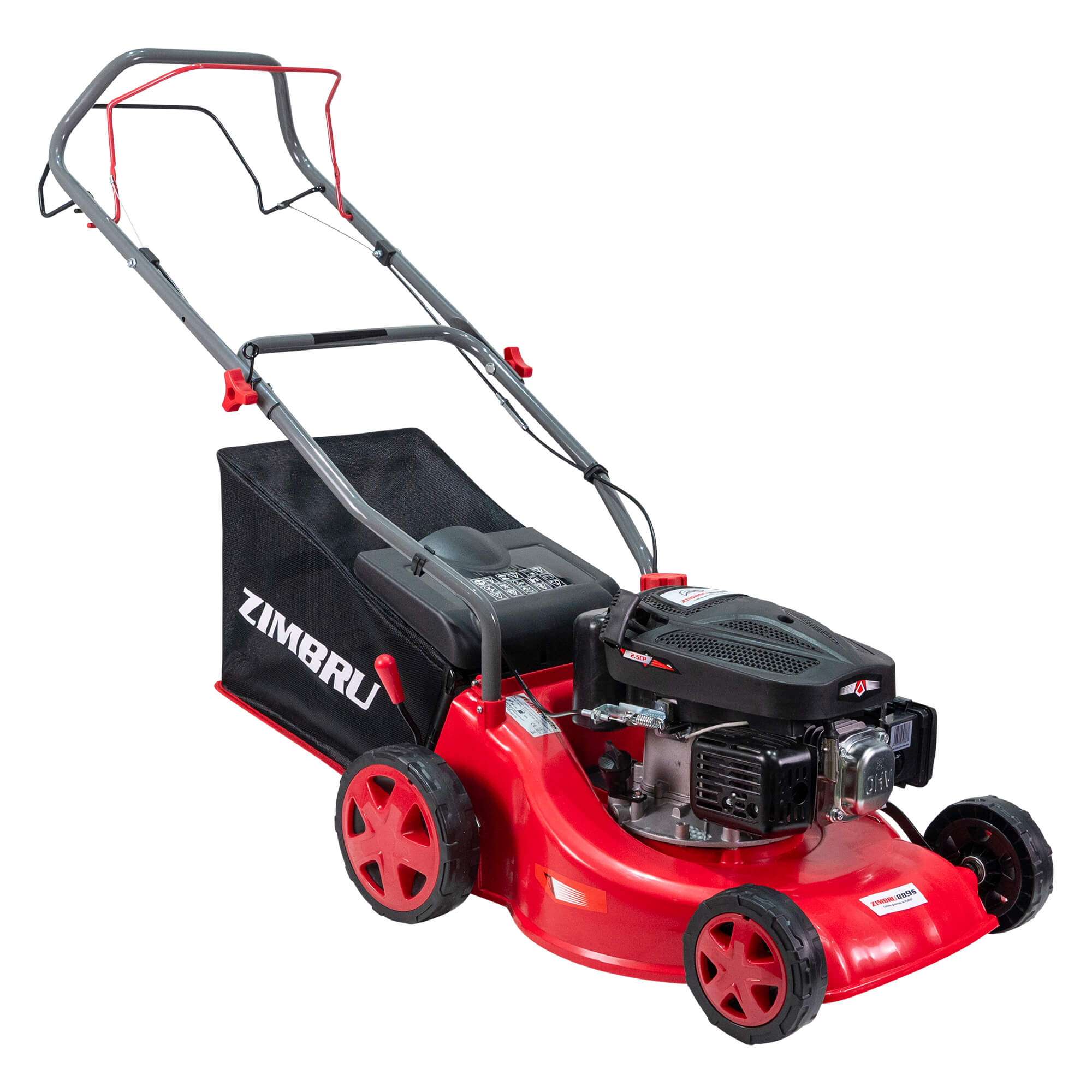 Masina de tuns gazonul Ruris Zimbru 889S, Benzina, 79CC, 2.5CP, latime taiere 40cm, sac 45L