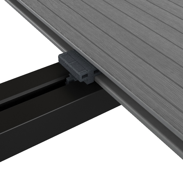 Dusumea pentru terasa, WPC, gri, 220 x 14.5 x 2.1 cm  Premium Klikstrom